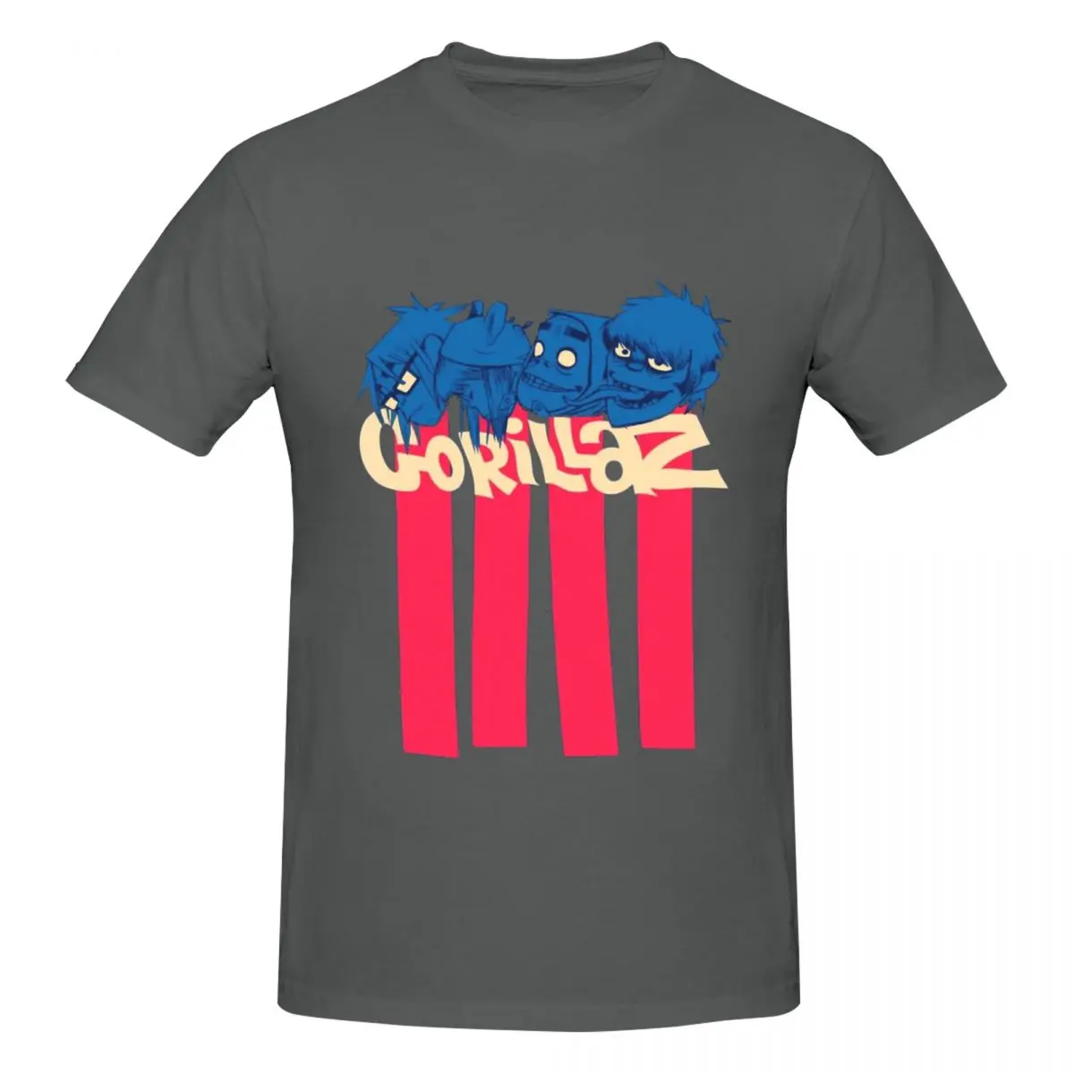 

Cool Music Band Gorillaz Skateboard 9 Men's tight fitting sports T-shirt,cosy,3D print T-shirt