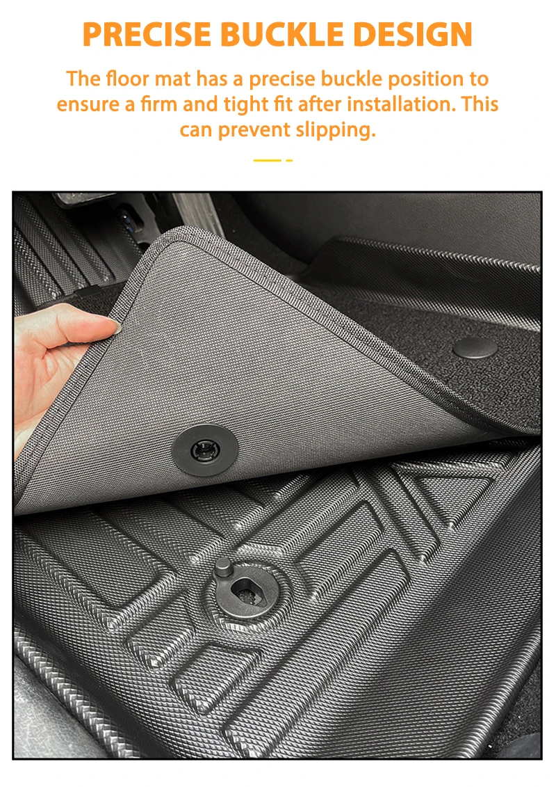 VASTZ Fits BYD ATTO 3 Floor Mat Left Right Rudder Waterproof Wear-resistant Heavy Duty Floor Liner All Weather TPE Cargo Liner
