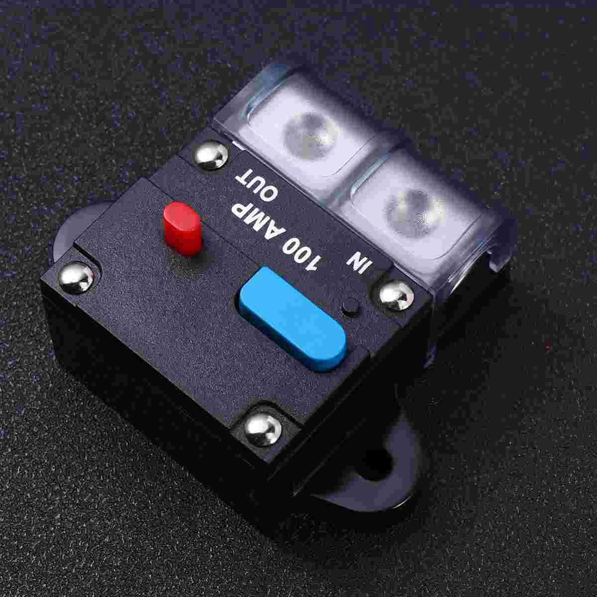 

100A 200A 250A 300A Car Resettable Circuit Breaker Self-recovery Fuses for Cars Manual Reset Button Fuse Car Accessories