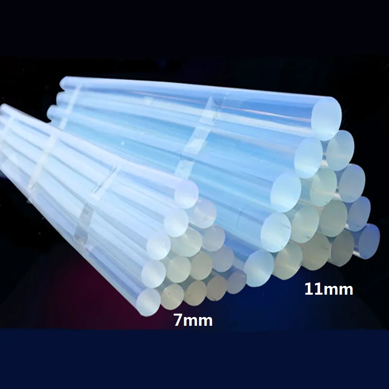 무독성 투명 전기 핫멜트 건, 단단한 접착제 스틱, 쥬얼리 만들기, 나무 공예 장난감, 집 수리 접착 도구, 11x190mm, 5 개