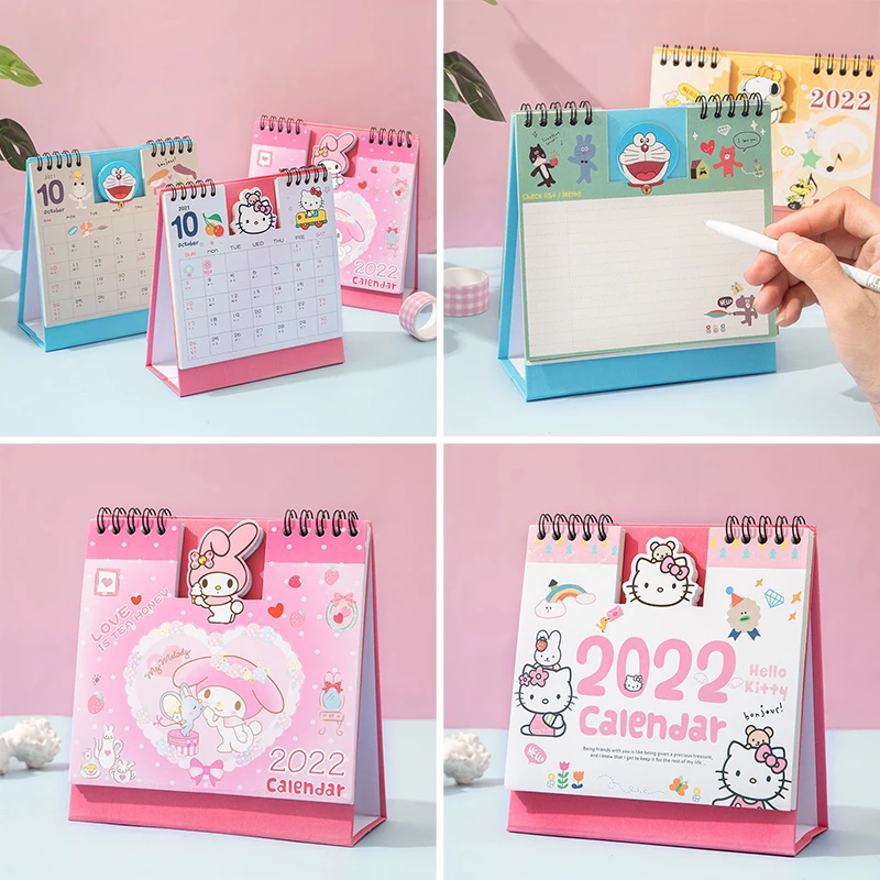 My Melody Snoopys Аниме настольный календарь 2022 мультяшный милый креативный ежедневный