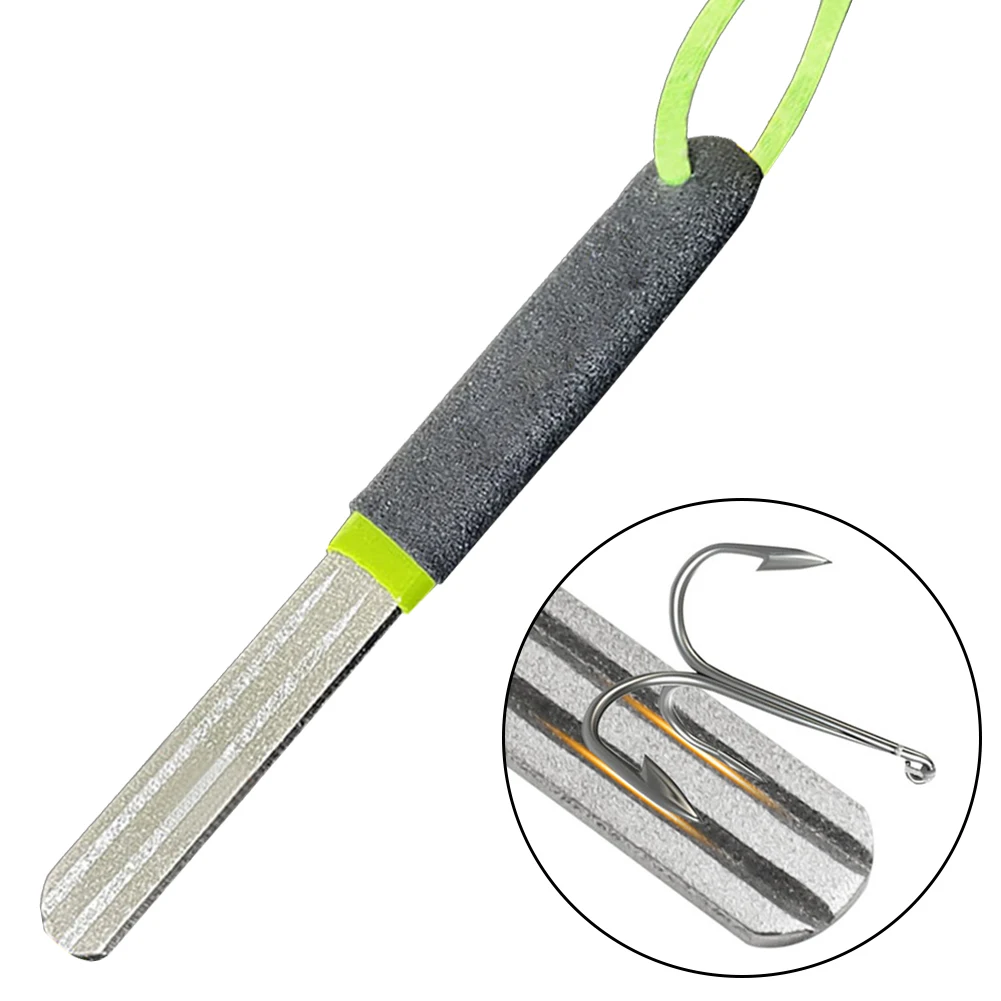 Double Groove Fishing Hook Sharpening Hone Double-sides Fishing Grinding Hook  Sharpener Tool Fish Tool Gear for Angler