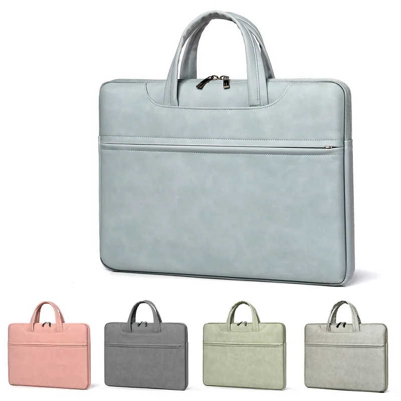 

Nordic Minimalist Tablet Inner Case Thin Women's Laptop Portable Shoulder Bag PU