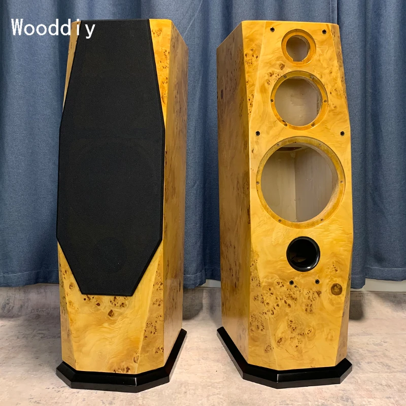 Wooddiy 8/10/12 Inch Speaker 3 Way Empty Hifi Birch Plywood MDF