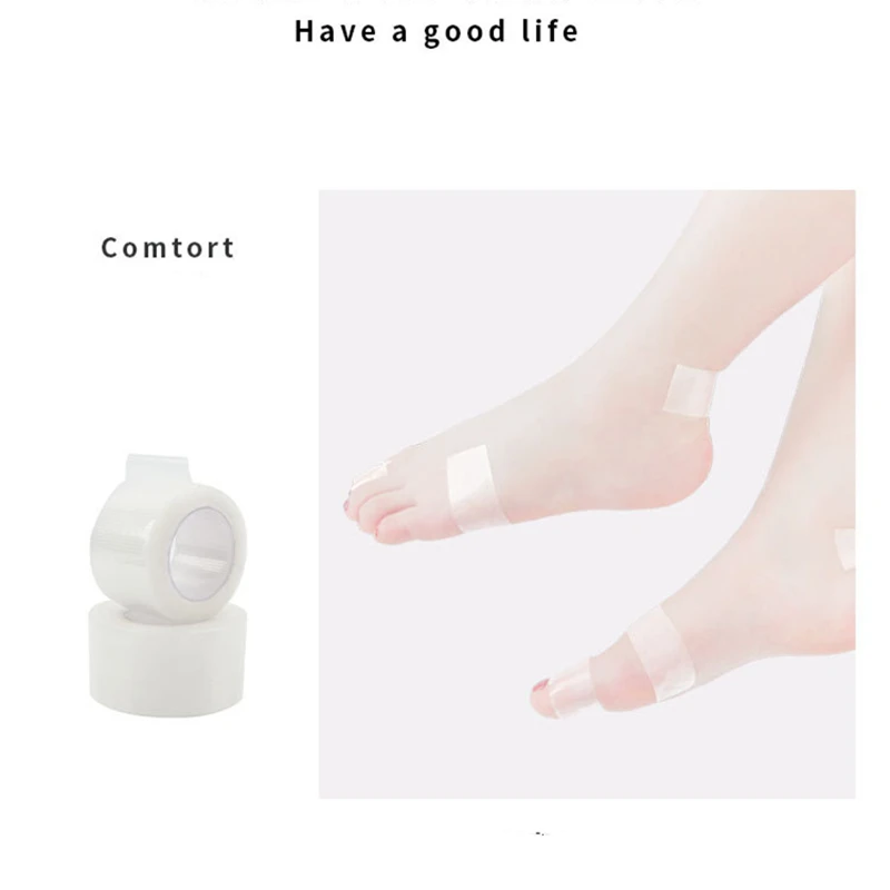 Shoe Cushion Anti-friction High Heel Feet Pads Stick Waterproof First Aid Blister Pedicure Pad Foot Care, 5 M X 2.5 CM Per Roll