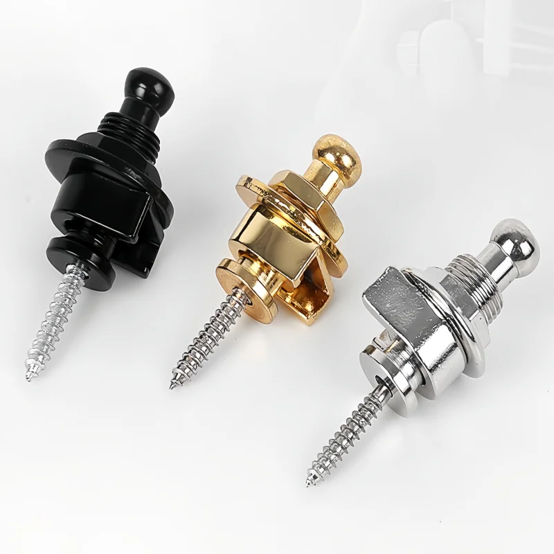 Verrous de sangle de guitare Miwayer, 2 pièces, boutons de verrouillage de sécurité en alliage métallique de qualité supérieure, broches pour système de maintien de sangle de guitare acoustique et basse