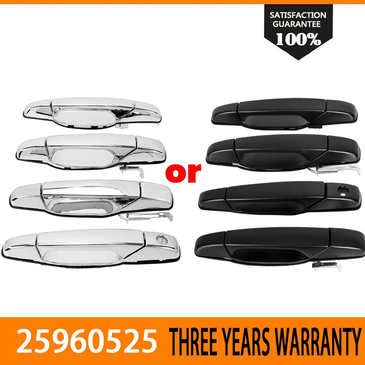 Front Rear Left Right Exterior Door Handle For 2007 2013 Cadillac