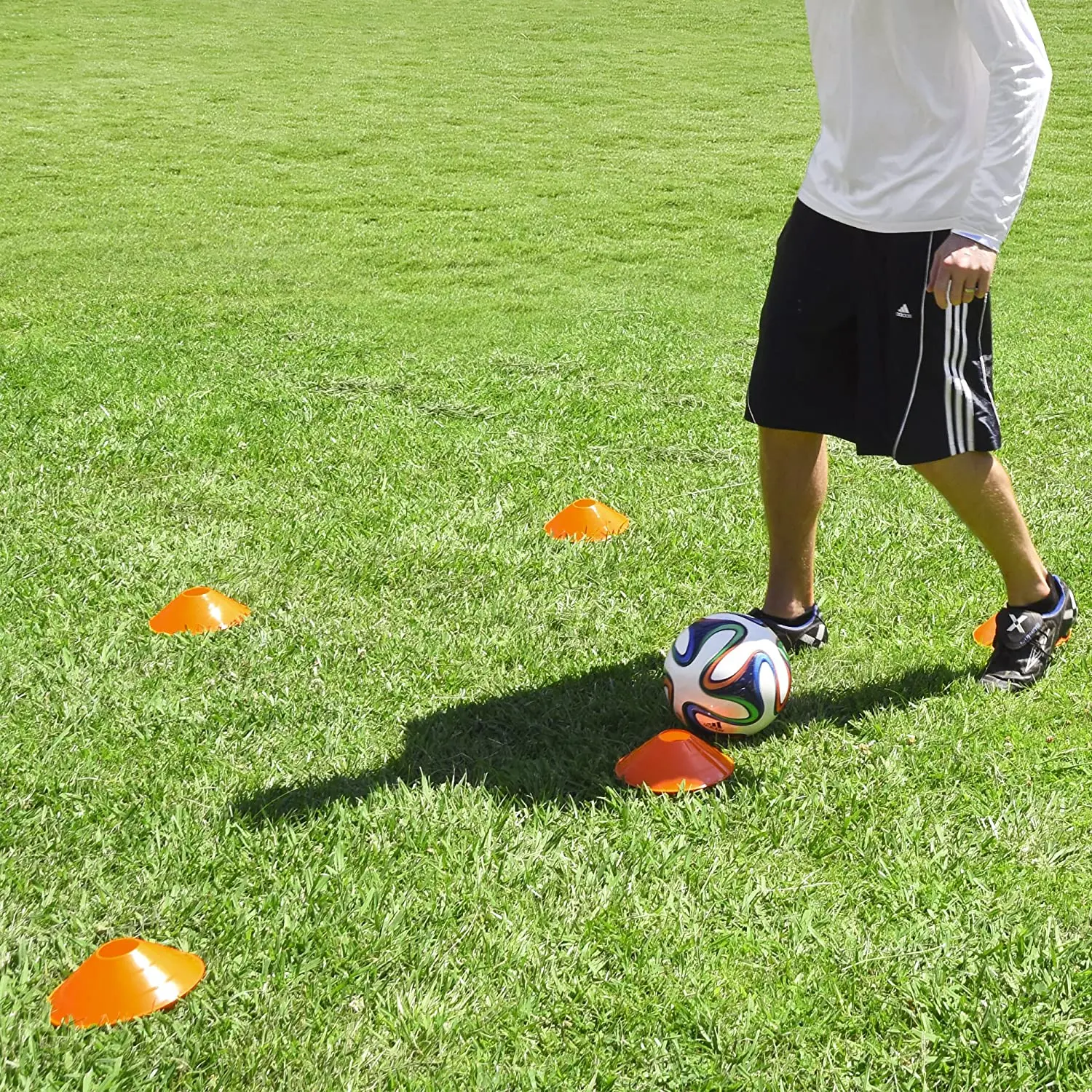 Lot 50 Cônes D'entraînement Profect Sports – Orange – Avec Sac Et Support