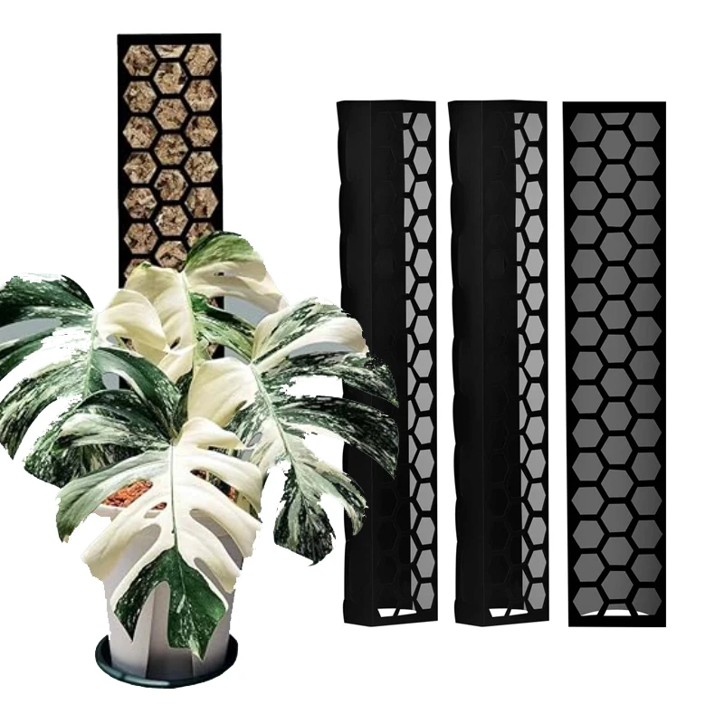 Plastic Plant Supports Plastic Moss Pole 3 Pcs Plant Stakes Extending For Training Indoor Climbing Plants Such As Monstera to Grow Upwards Plant Stakes Plant Climbing Support Plant Stem Support Plant Support Stick
