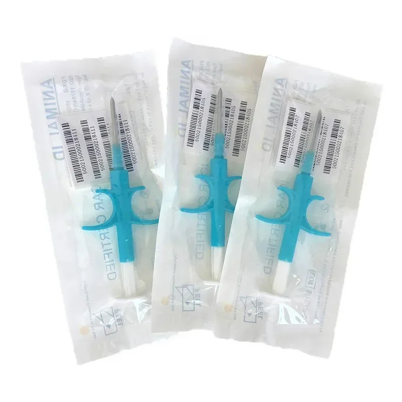 100pcs Animal ID Chip EM4305 Microchip 134.2KHz ISO11784/785 FDX-B Pet ID Tag Animal Microchip Syringe International Standard
