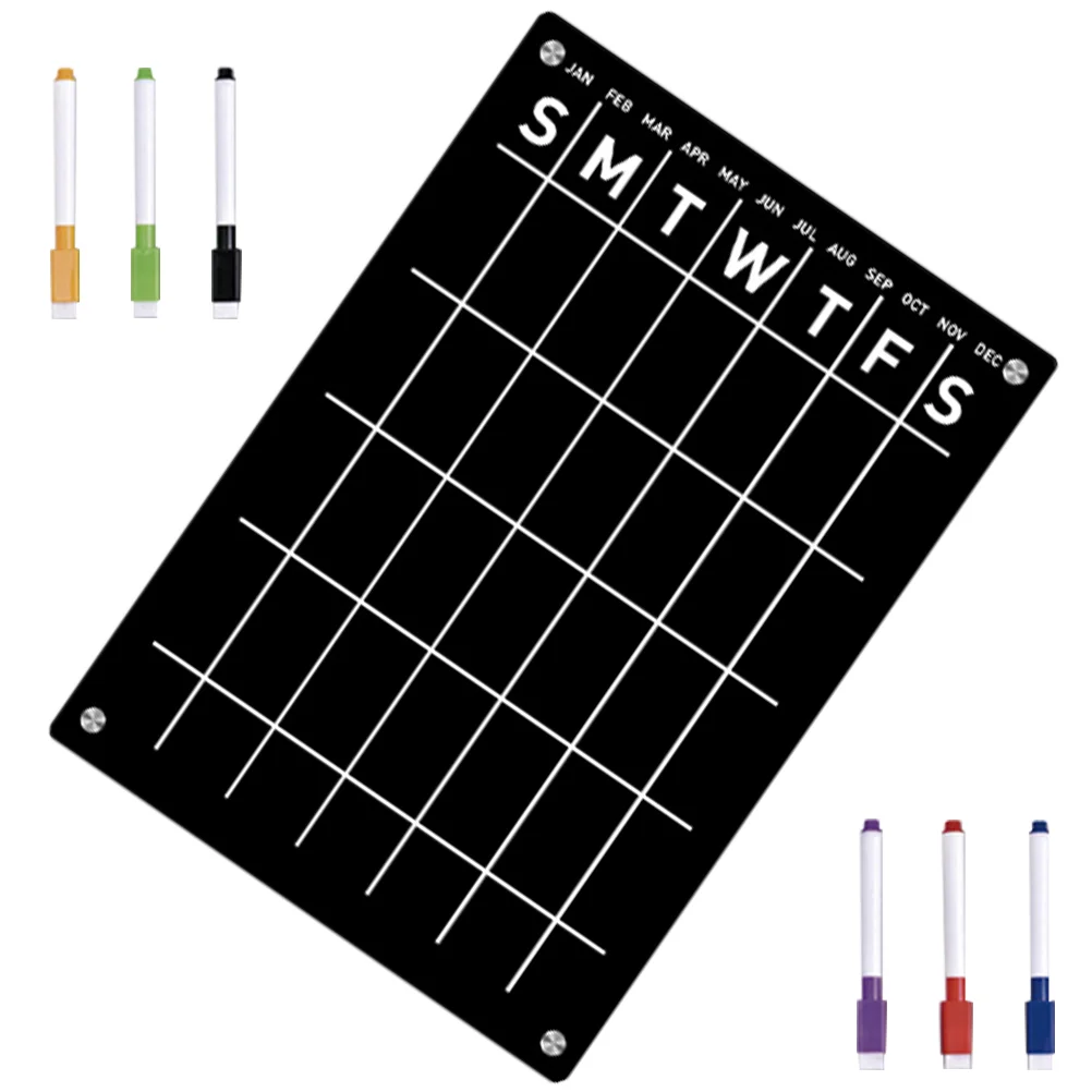 

1 Set of To Do List Planner Board Schedule Board Erasable Planning Board Transparent Magnetic Board