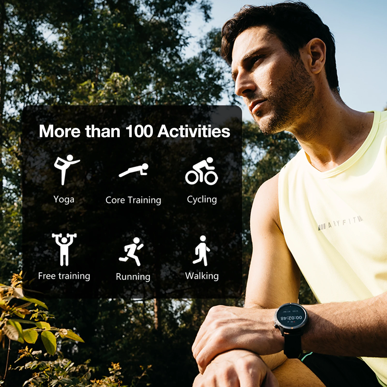 [World Premiere] AGM L1 Smartwatch 1ATM Waterproof 1.43"AMOLED Display Heart Rate Blood Oxygen GPS Compass Bluetooth Call 2