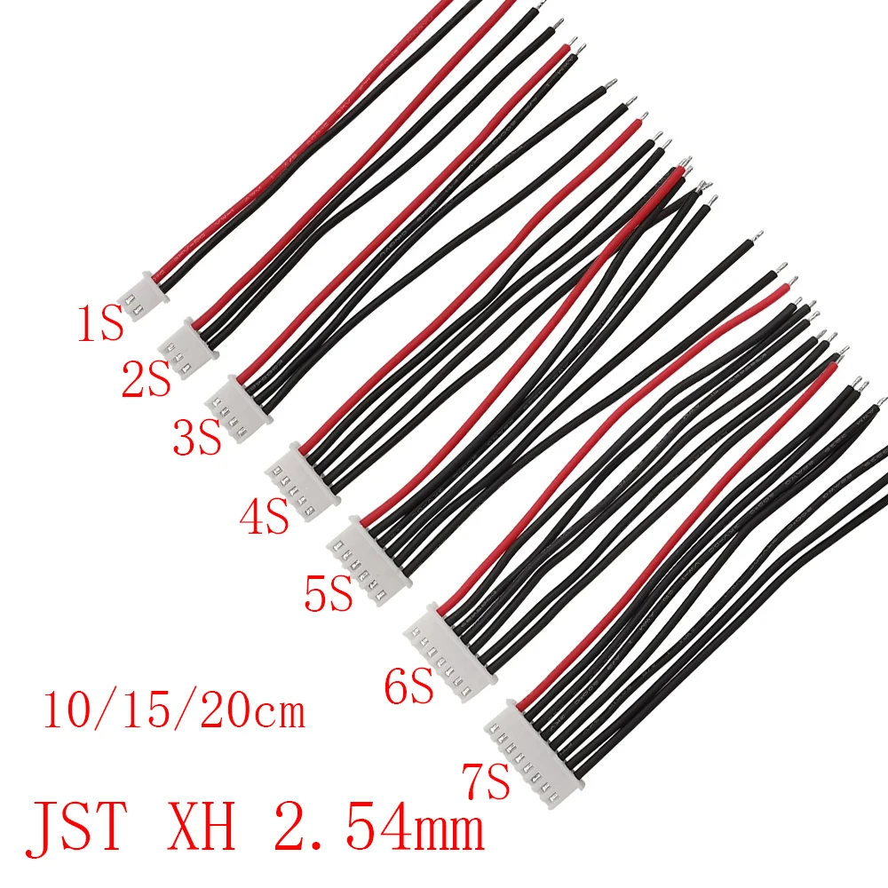 5Pcs JST XH 2.54Mm Pitch 22AWG XH 1S/2S/3S/4S/5S/6S/7 Li Li Li Li Li Li Li Li Li Li Li Li Li Li Li Li Li หญิงแบตเตอรี่ Balance Charger ปลั๊กสายเชื่อมต่อสายเคเบิล 1