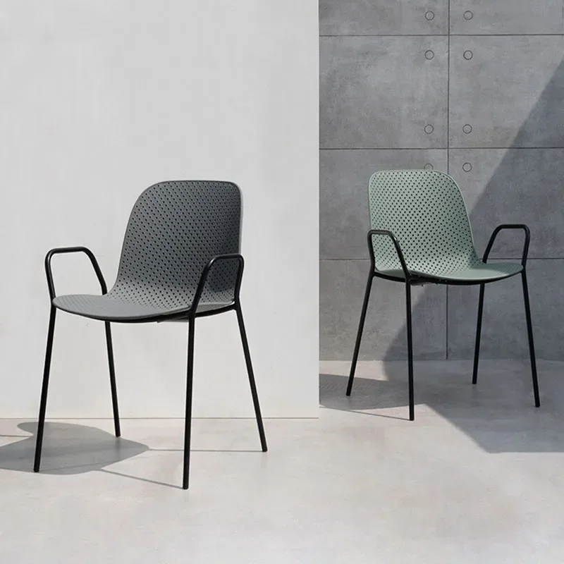 

Salon Bedroom Dining Chair Minimalist Library Designer Armrest Dining Chair Office Balcony Cadeiras De Jantar Home Furnitures