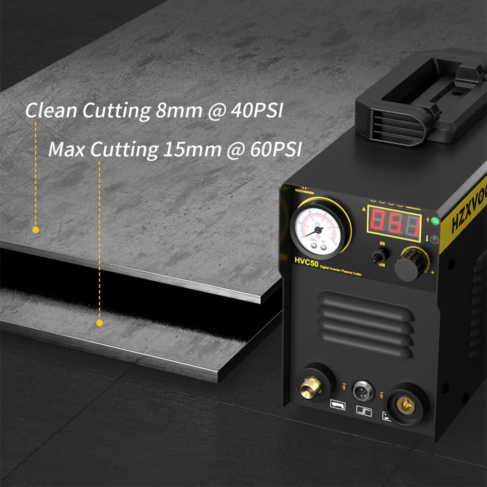 HZXVOGEN HVC50 Plasma Cutter Welding Machine for Cutting Stainless Steel Copper 220V Inverter плазменный резак сварочный аппарат 6