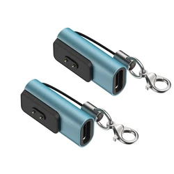 Compact Type C USB Charging Adapter (Blue x 2)