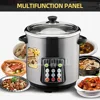 Household Multifunctional Stainless Steel Stew Pot High Capacity Electric Slow Cooker Home Appliances 3