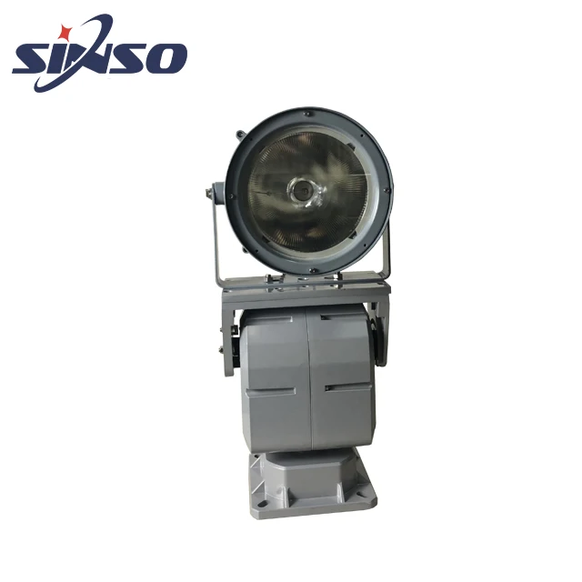 해양 보트 이동 헤드 조이스틱/RS485 컨트롤 서치 라이트, 150W 알루미늄 합금 크세논 라이트, 다이 캐스트 알루미늄 하우징