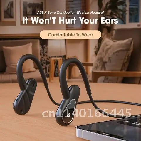 

Bluetooth-наушники беспроводные с заушным крючком, 16 ГБ ОЗУ