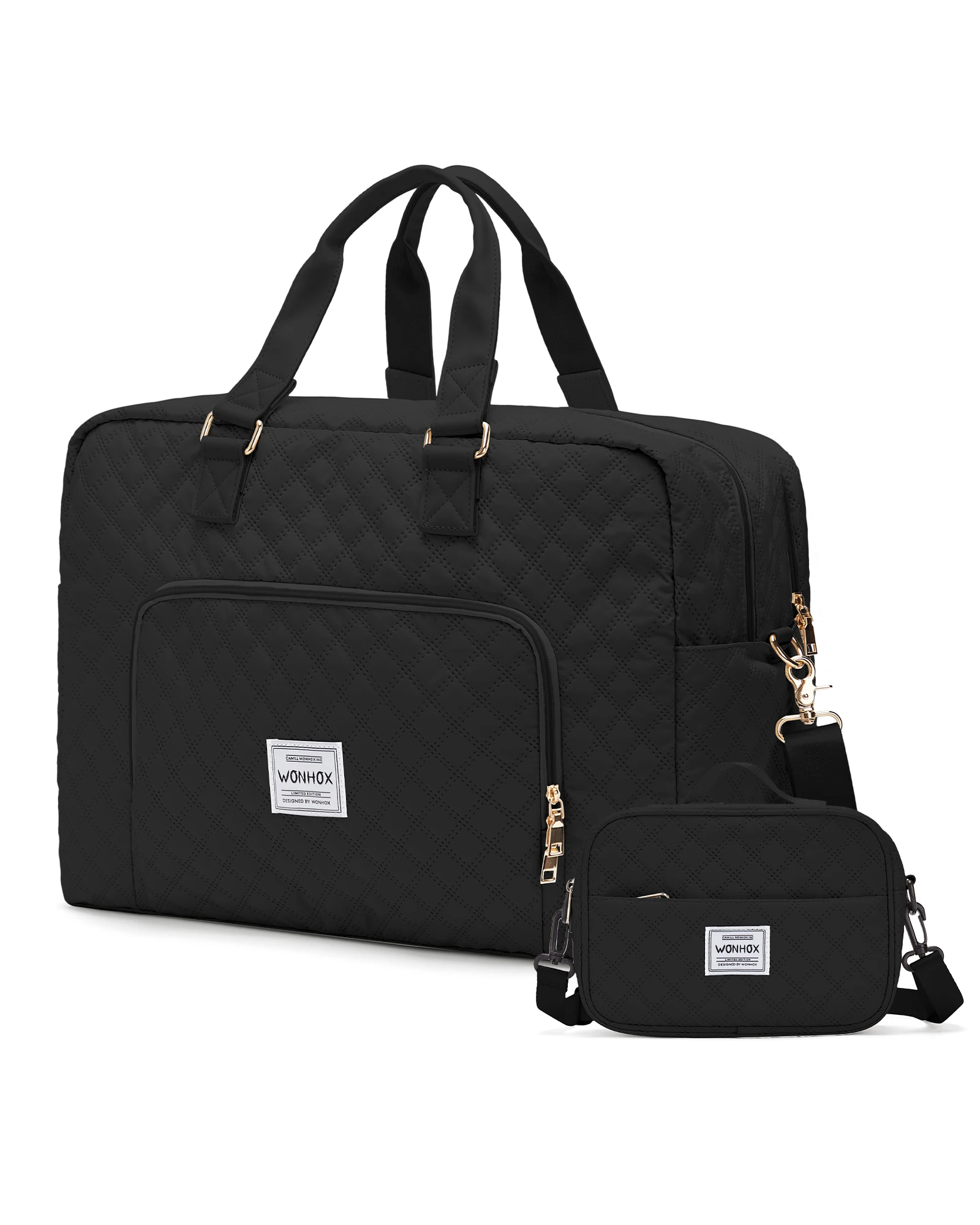 Borsone da viaggio pieghevole per donna weekender bagaglio mano_voghion.com