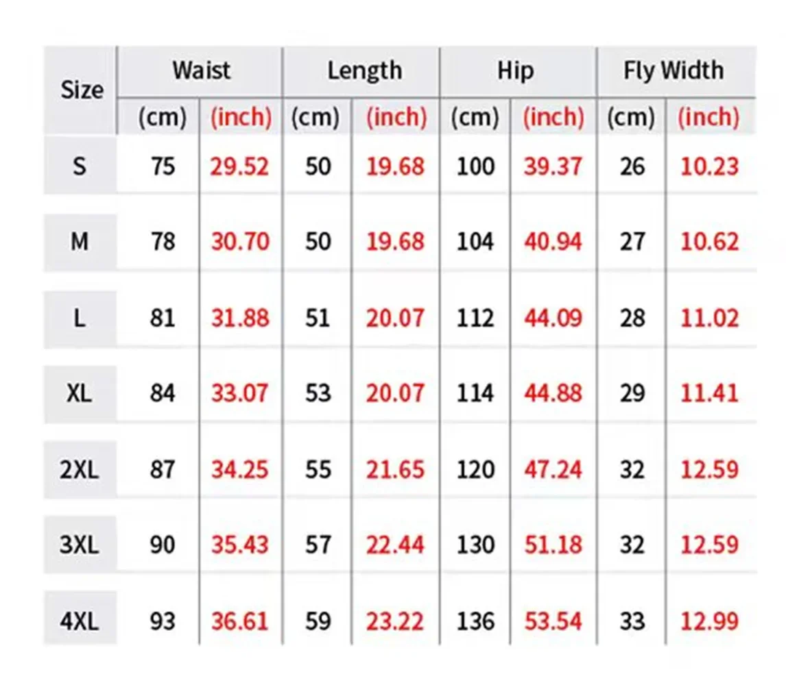 Men’s quick-drying breathable summer shorts with car fan graphics and five-point medium-length fit chart
