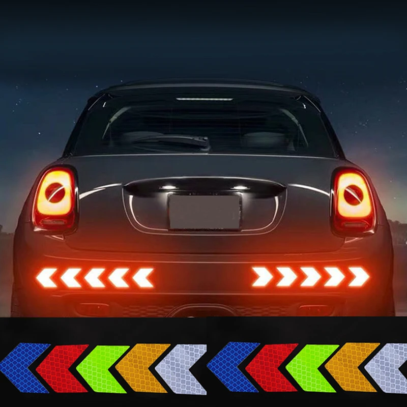 

12 шт., светоотражающие наклейки для больших автомобилей и мотоциклов