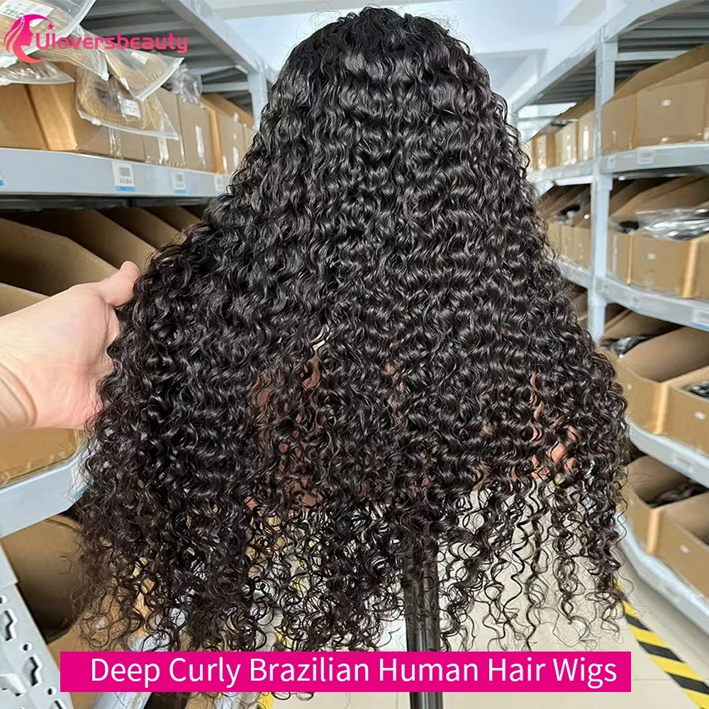 Water Wave Human Hair Wig 13x6 HD Lace Human Hair Wig 250% Glueless Wigs Human Hair Deep Curly Human Hair Wigs On Clearance Sale 2
