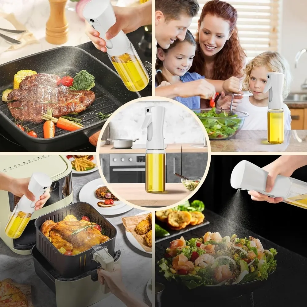 200/300/500ml Oil Spray Bottle Kitchen Baking Olive Oil Dispenser Camping BBQ Baking Salad Vinegar Soy Sauce Sprayer Containers 6
