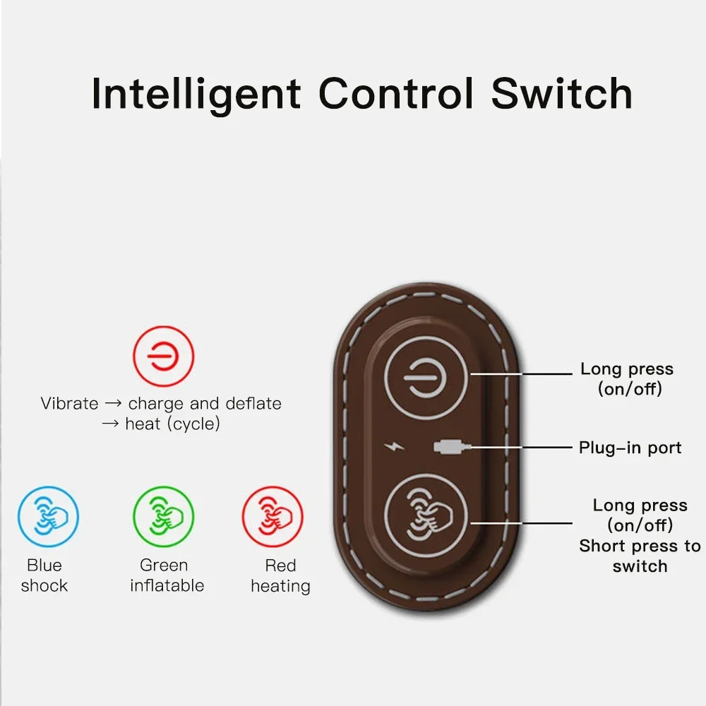 Electric Neck Massager With Heating And Vibration For Cervical Pain_voghion.com