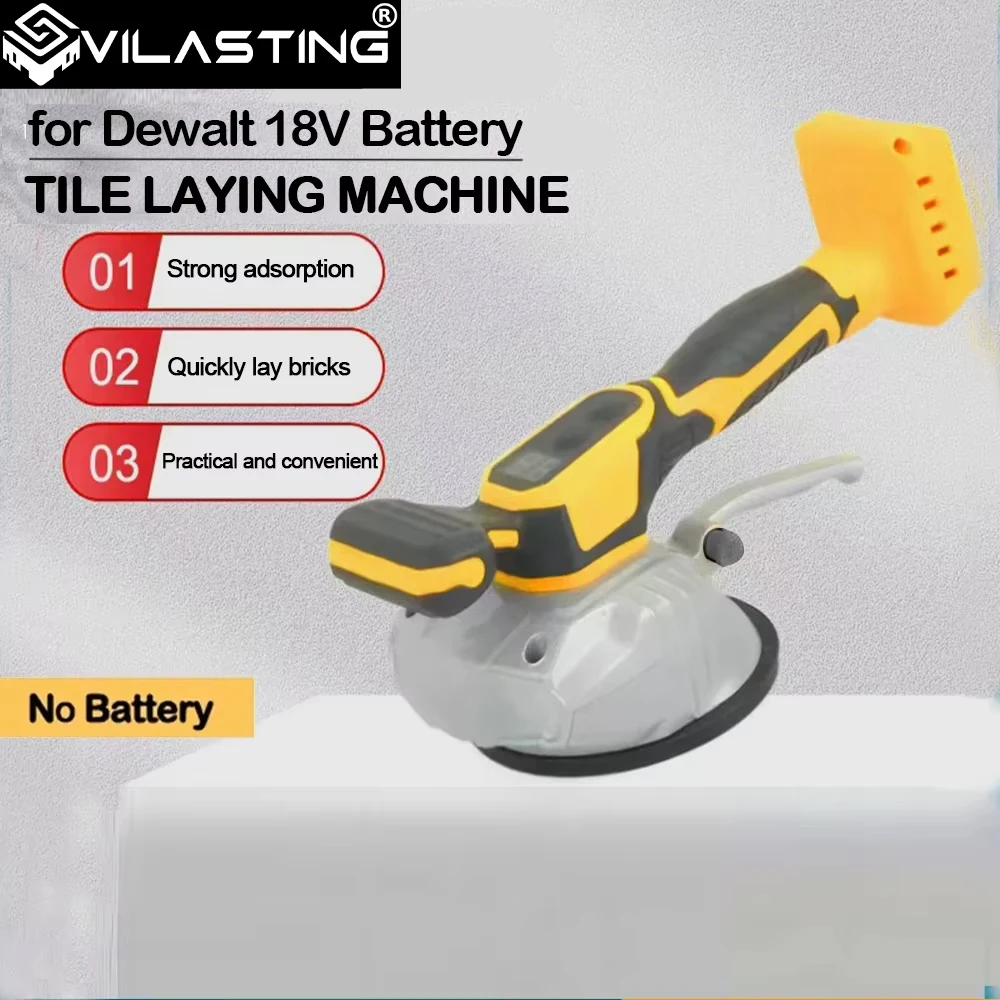 VILASTING Вибратор для плитки, инструмент для укладки плитки 8 скоростей высокая грузоподъёмность для настенной и напольной укладки для Dewalt 18V аккумулятора pin