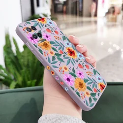 Vibrant Floral Design Phone Case - Stylish Protection for A16K (Light Purple 2)
