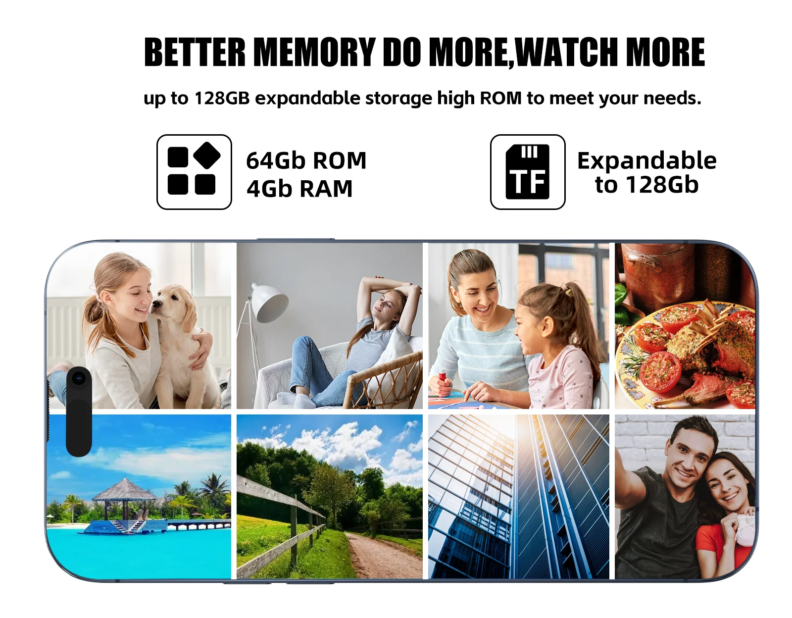 VERYHDSN JDLE8 4G Smartphone Android 12.0 Quad Core 7.0 Inch Cell Mobile Telephone 8000mAh Battery 13MP Camera Dual SIM Standby