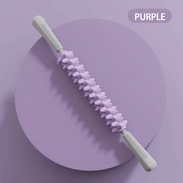 Yoga Massage Stick Yoga Fitness Wolf Teeth Muscles Massage Stick Calves Thighs Quadriceps Arm Forearm Relaxation Artifact Roller 6