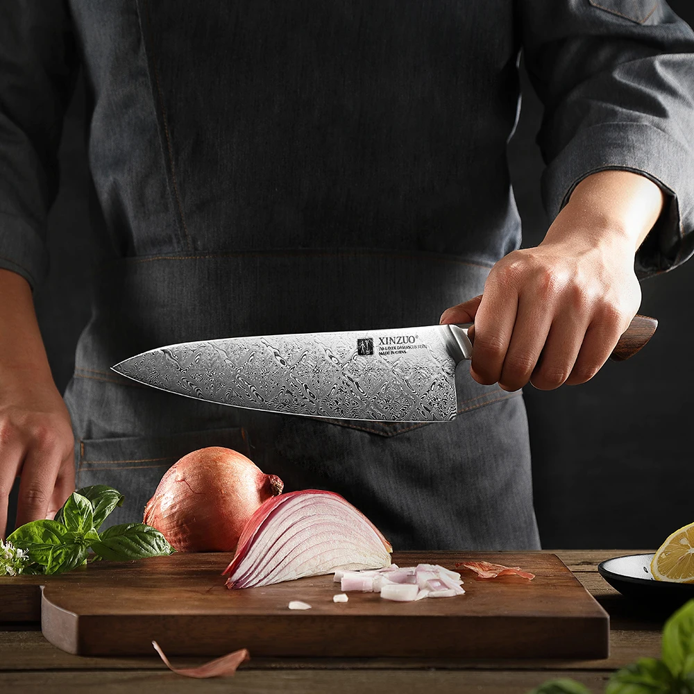 XINZUO 8.5" inch Chef's Knife chef knife Original 110 Layers of Dual-core Damascus Steel Kitchen Knife Stainless Steel Tool Gyuto Knives