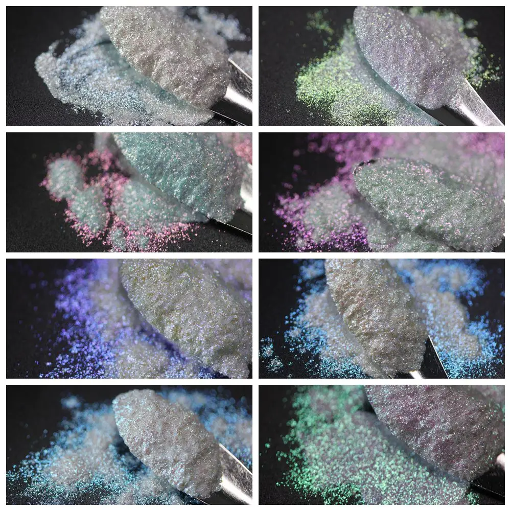 Diamond White Duo Opal Chameleon Powder Cosmetic for Lips Face Eyes Nail Polish Epoxy Resin Soap Candle Making Bath Bomb Slime