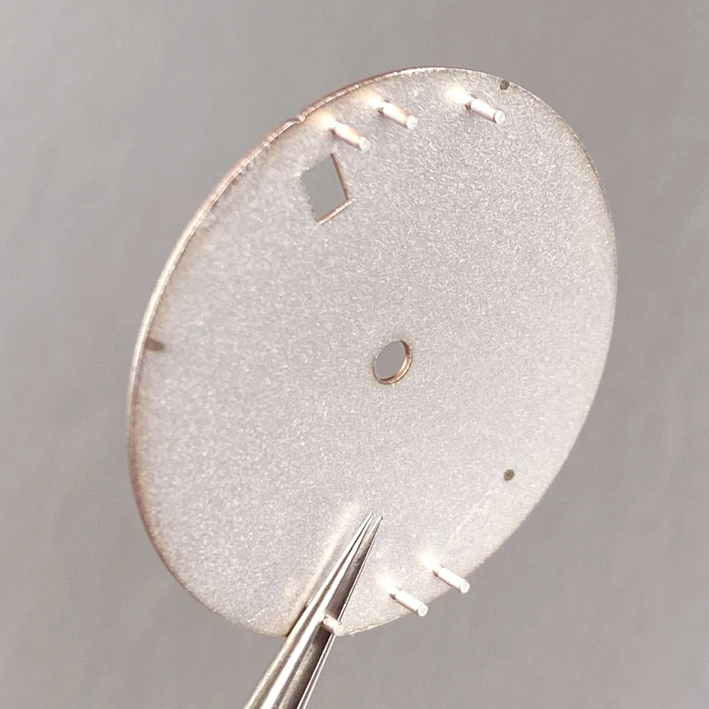 Textured Watch Dial in Black, White, and Peacock Blue - 29mm, No Logo, DIY Accessory Replacement