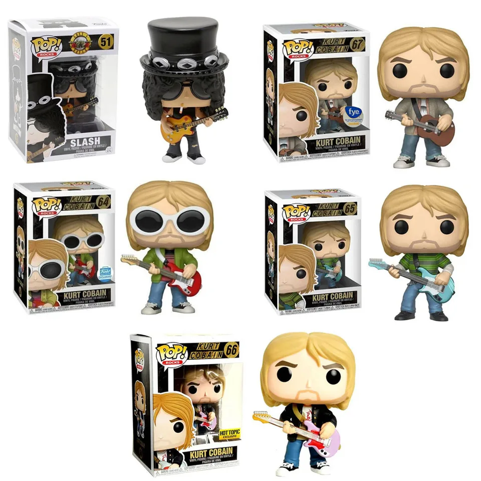 激レア Funko pop! Rocks  Cobain #64 Funko Pop Kurt Cobain # 64 Nirvana Rock Pop Vinyl Figure by