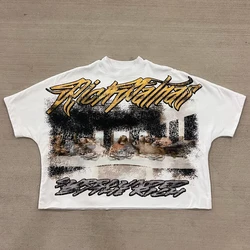 Vintage Y2K Retro Graphic Printed Oversized Cotton T-Shirt - Unisex Casual Harajuku Style - XXL (1)