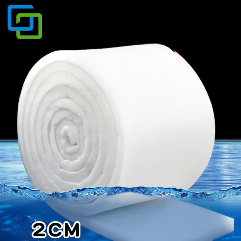 Aquarium Accessories Reusable Filter Sponge Cotton Filter Pad Pond Fish Tank Skimmer Foam White Aquarium Filter Media