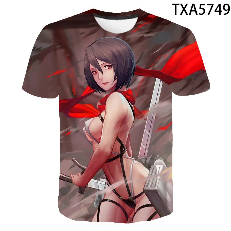 

Attack On Titan Cartoon 3D T Shirts Casual Boy girl Kids Fashion Streetwear Printed T-shirt Men Women Children Cool Tops Tee