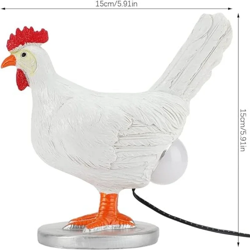 1~2PCS Chicken LampNight Lights Simulated Animal Easter Home Decor Party Carnival  Chick Decor Night Light Ornaments Table Lamp 6