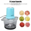 Electric Meat Grinders 2L Food Crusher Quick Chopping Mixing Multifunctional Vegetable Slicer Processor Chopper Kitchen Tool 2