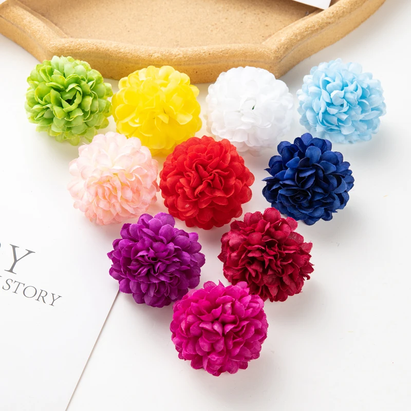 Artificial Hydrangea Flowers 100PCS Wedding Home Party Room Decoration Christmas Candy Box Fake Silk Scrapbook Plants