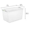 Sterilite 66 Qt. Latch Box Plastic Adult, Soft Sea 5
