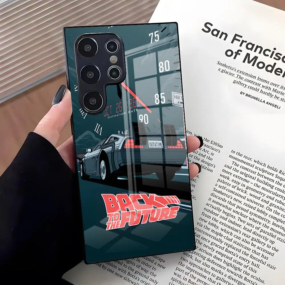 Back To The Future Themed Glass Phone Case