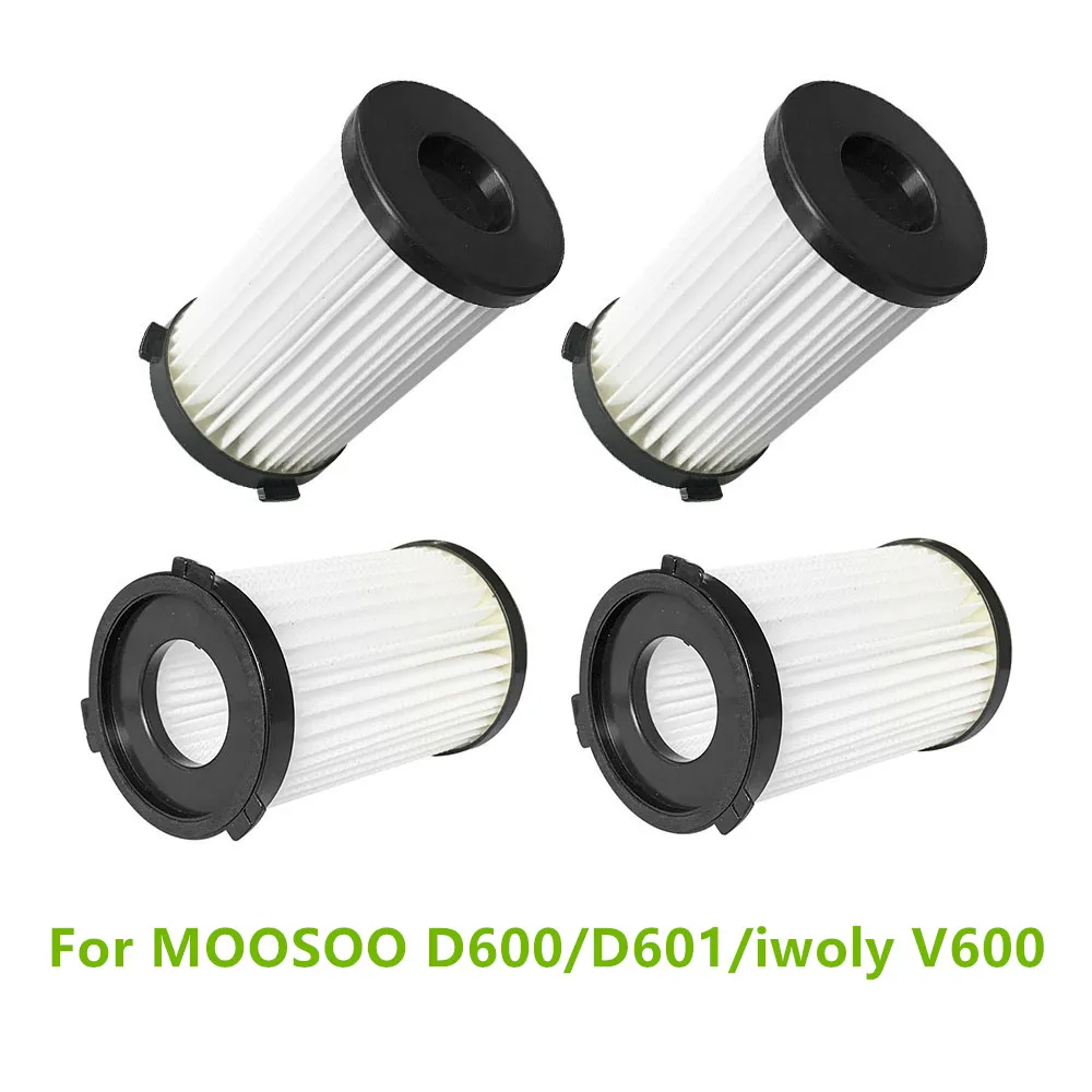 

Моющийся Hepa-фильтр для MOOSOO D600/D601/iwoly V600, 4 шт., аксессуары для ручных пылесосов