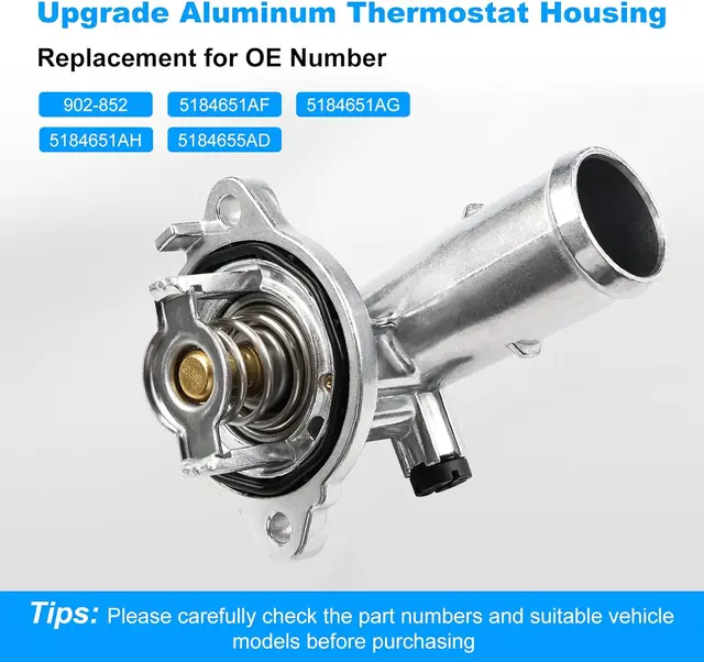 ترموستات الإسكان ل دودج دورانجو 2011-2015 ، جيب رانجلر 2012-2018 ، 5184651AH ، 5184651AF ، 902-852