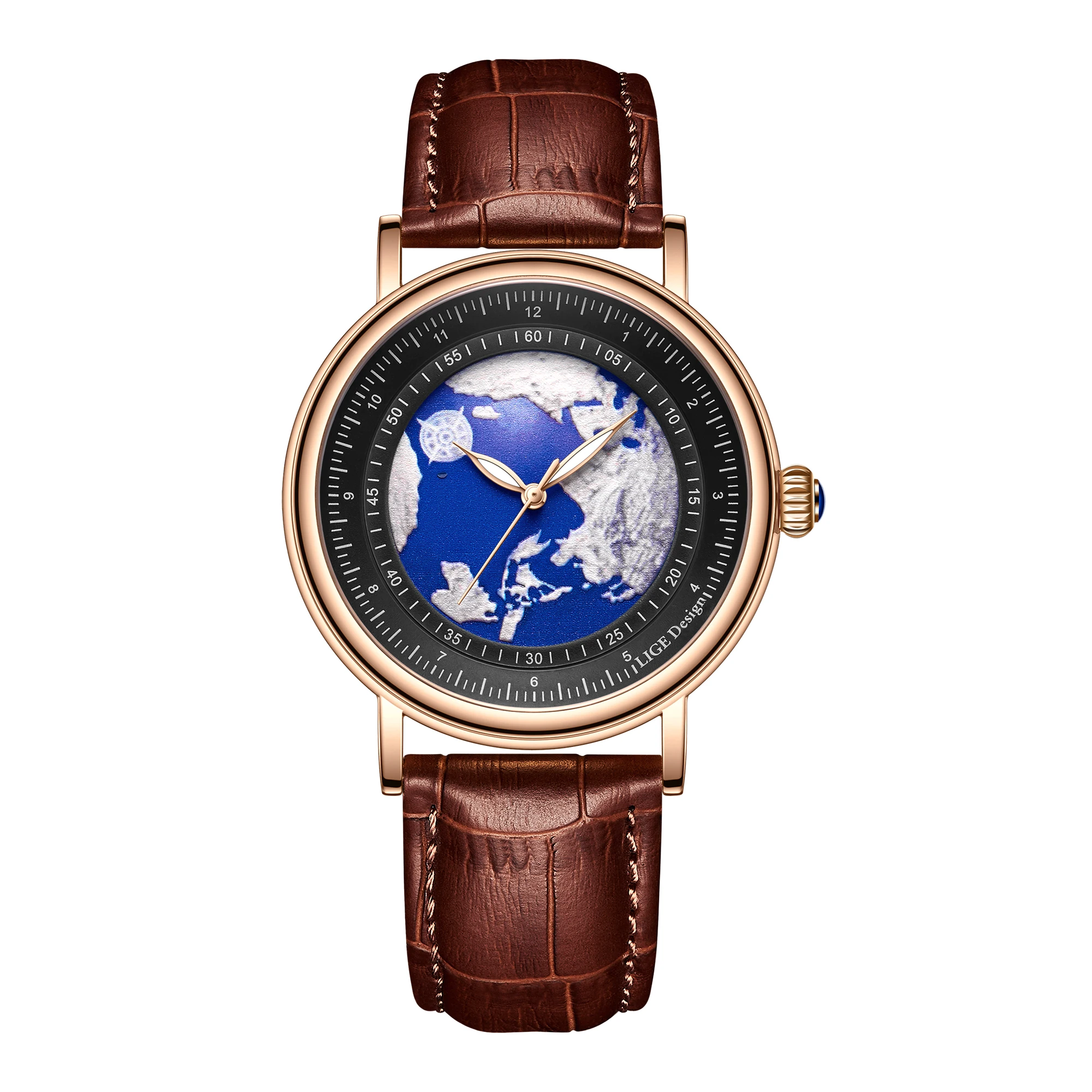 2023 Orologio Casual Moda Uomo Orologio in pelle Top Brand Orologi di lusso Impermeabile Luminoso Orologio da polso al quarzo semplice Cloc_voghion.com