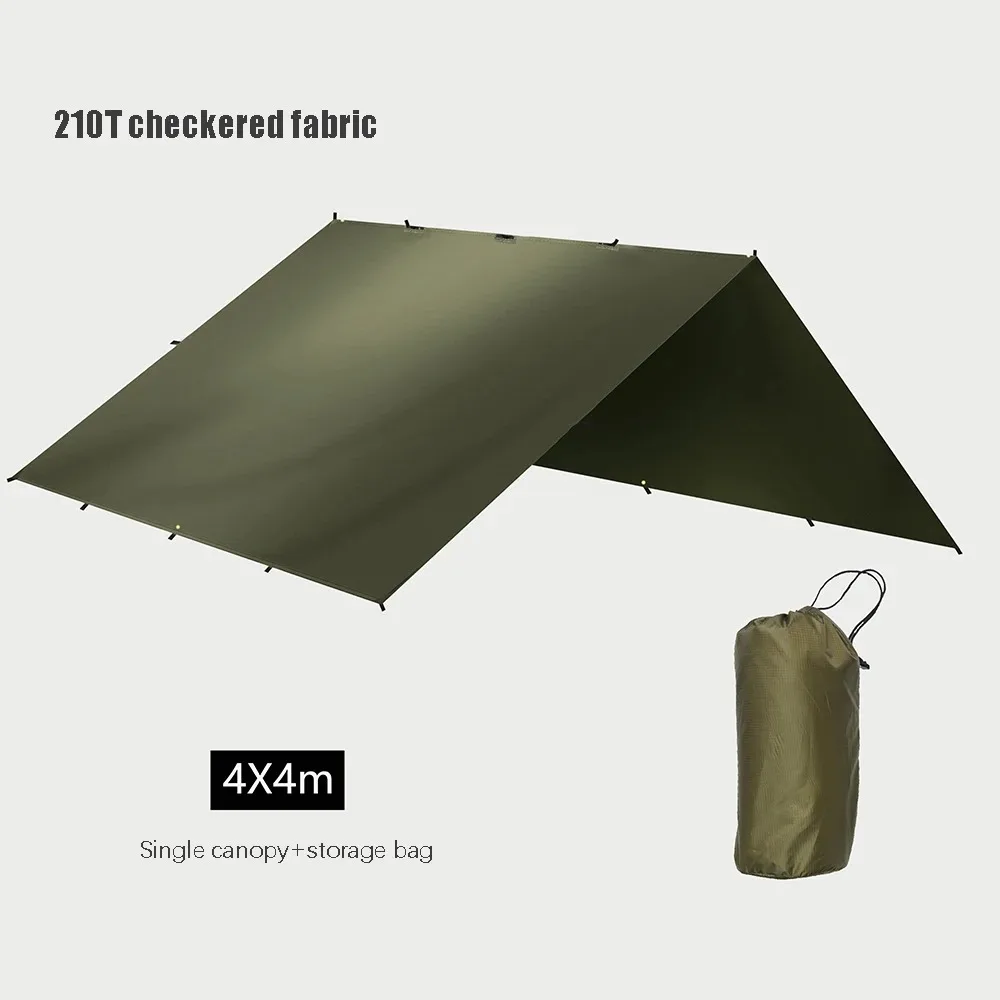 4x4m 4x3m 3x3m Tarp Tent Waterproof Camping UV Protection Outdoor Hiking Backpacking Tent Tarp Camping Tourist Beach Sun Shelter waterproof tarpaulin waterproof tarp tarpaulin rain cover ultralight tarp