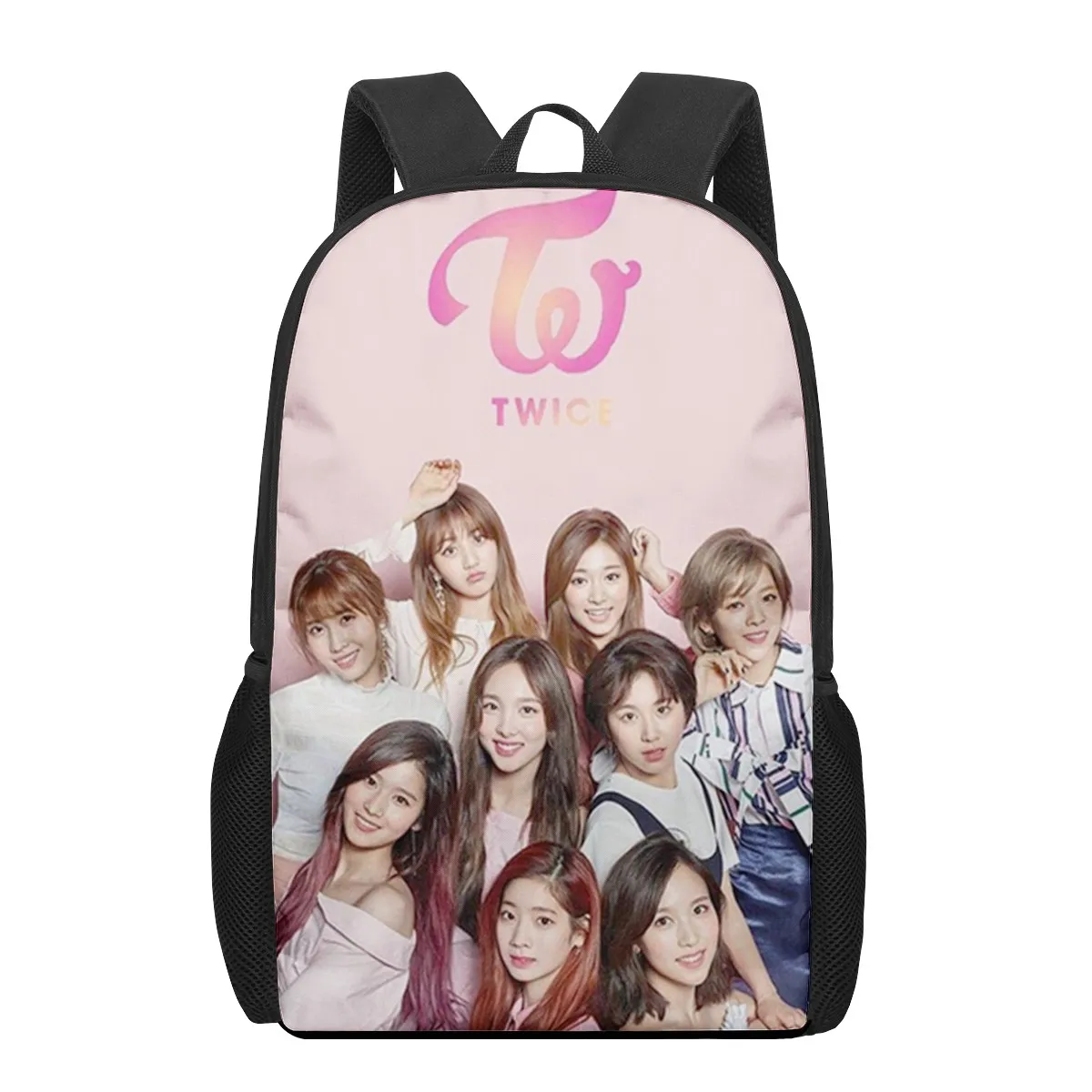 TWICE Children School Bag for Toddler Printing Kid's Backpack Schoolbag Shoulder Bag Boys Girls Book Bags Mochila infantil